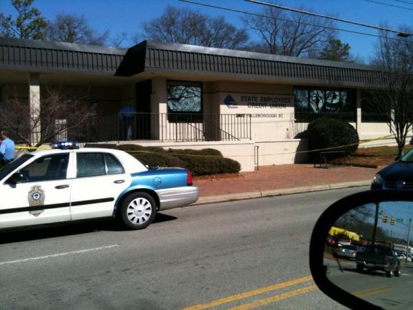 Raleigh police investigate robbery at State Employees' Credit Union