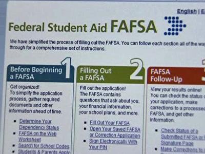 Start applying early for college financial aid