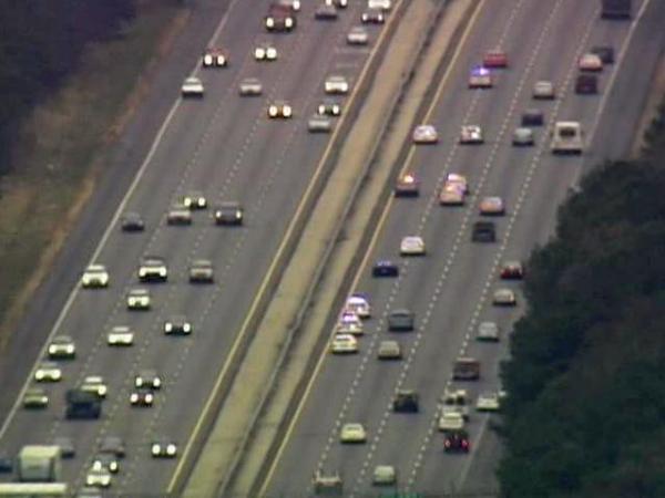 Raw: High-speed chase on Interstate 40