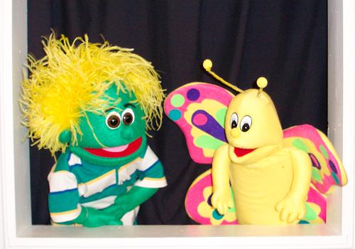 Flit and Bartlet of Kazoom Puppet Theatre