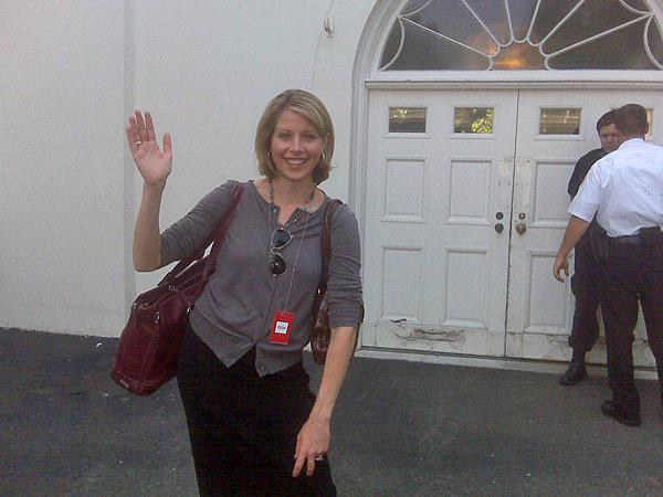 Kelcey Carlson at the White House on Thursday, May 27, 2010. (photo from Twitter) 