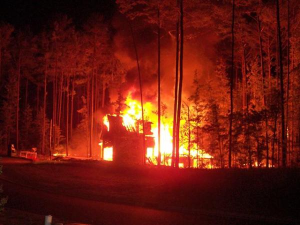 Images: Fires burn Apex houses