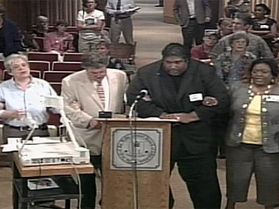 Board meeting video: NAACP protest