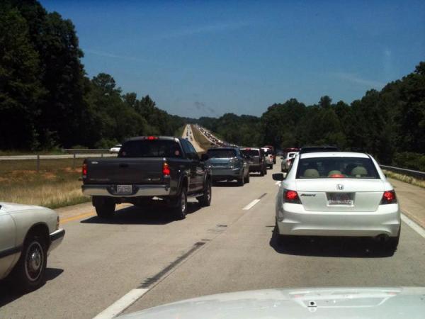 Post-holiday traffic slow but sure on I-40