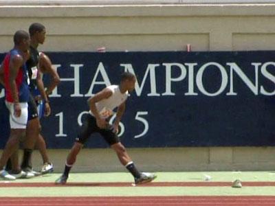 Runners brave heat in Durham track meet