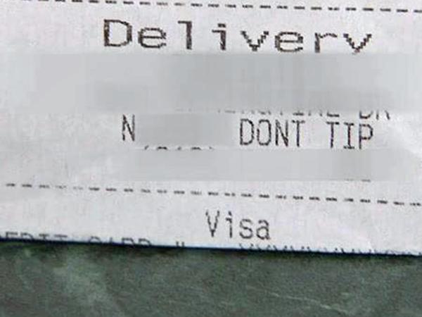 Racial slur found on pizza delivery receipt