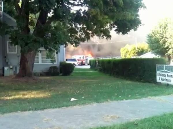 Viewer video: Harrison Motel fire