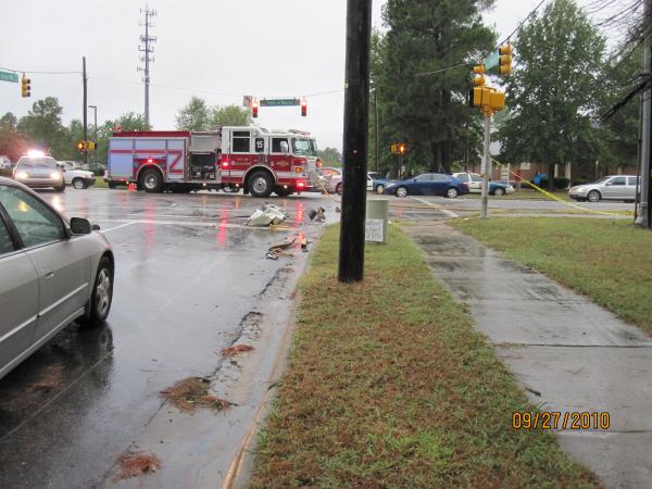 09/27: Viewer photos: School bus wreck in Raleigh