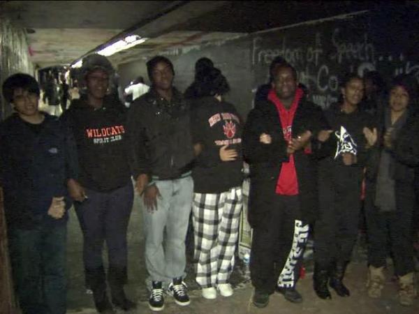 Students protest slurs in N.C. State's Free Expression Tunnel