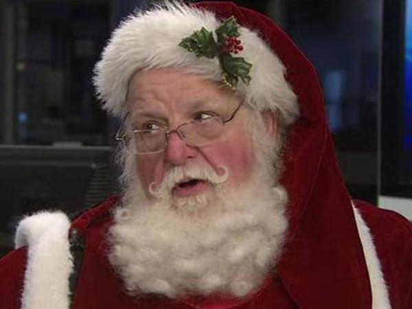 Santa visits WRAL studios