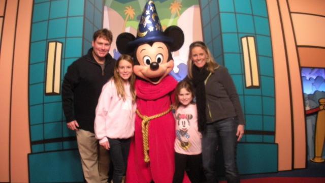 Amanda Lamb and family at Disney