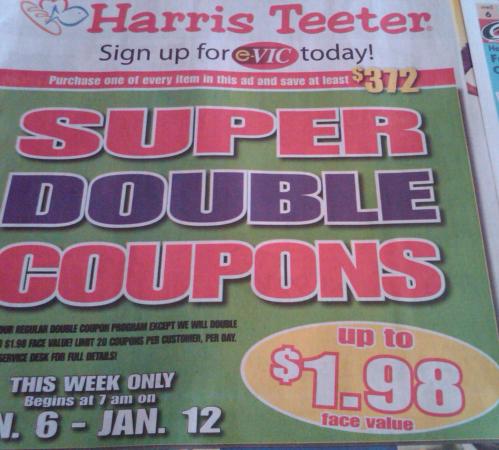 Harris Teeter Super Doubles ad example