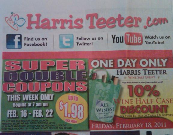 Updated Harris Teeter Super Doubles deals list 2/16