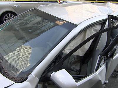 Jury views ballerina's crashed car