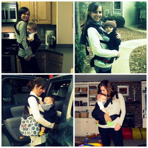 Kira, Asher and the Lillebaby EveyWear carrier