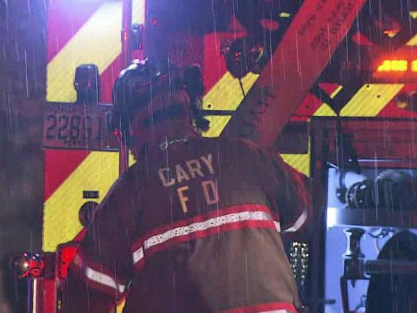 Severe weather sparks Cary fires