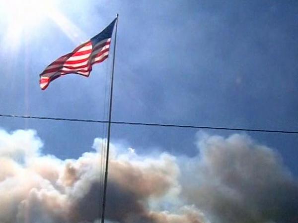Raw: Dense smoke from Onslow County wildfire