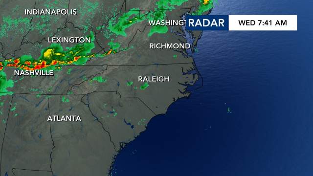 Rain will continue past morning commute, should clear for WRAL tower lightings