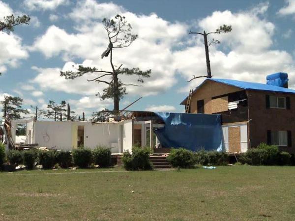 Linden man recovers after being pinned by tornado debris