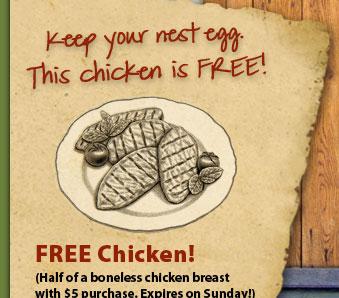 Earth Fare free chicken