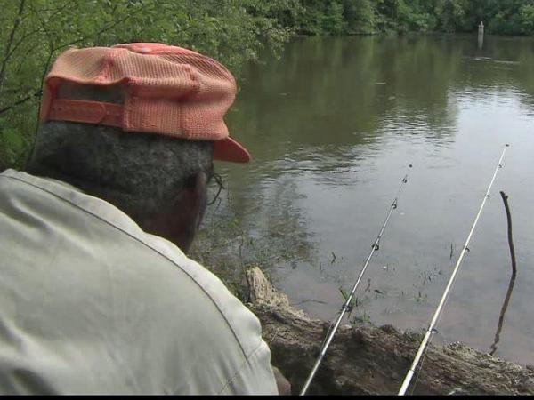 Fishing friends enjoy Roanoke River