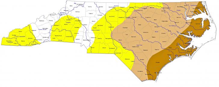 NC drought monitor report as of June 9, 2011