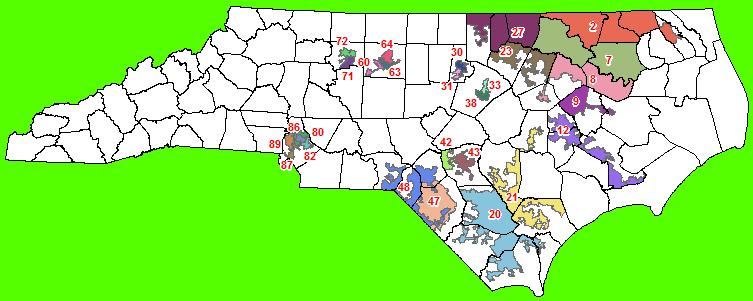 Proposed NC House VRA districts