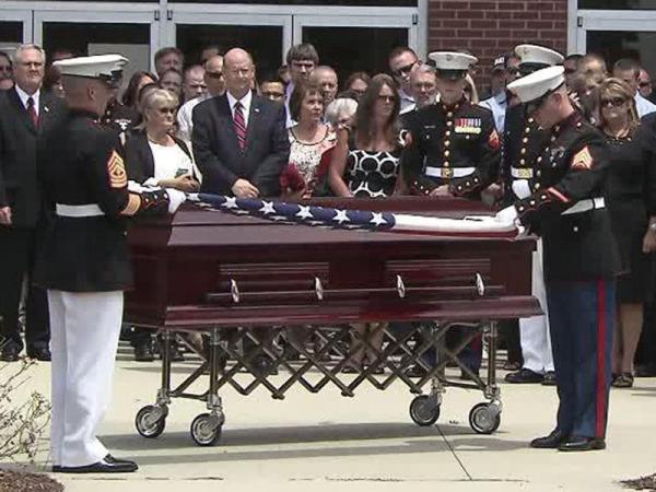 Fallen Clayton Marine saluted, remembered as friend