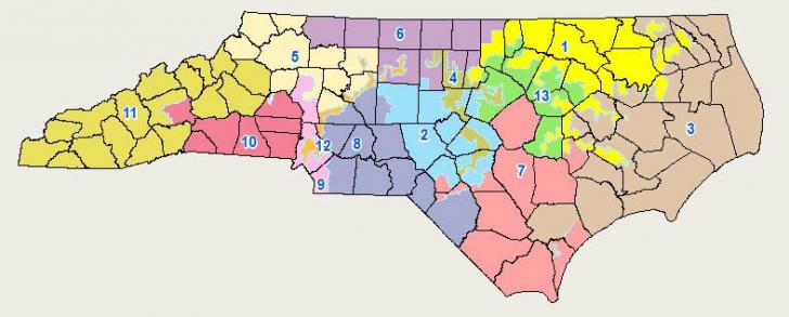 GOP unveils draft map of NC congressional districts