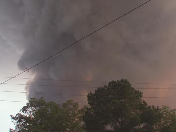 Moisture dampens Bladen County wildfire, FEMA pledges help