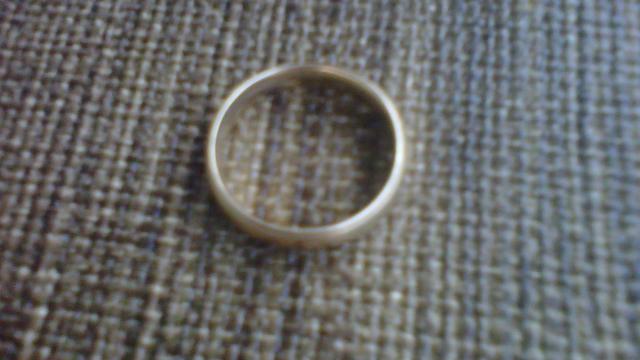 The wedding ring of Amanda Lamb's husband, lost and then found at the beach.